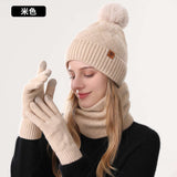 Winter Hat, Gloves, and Scarf Set