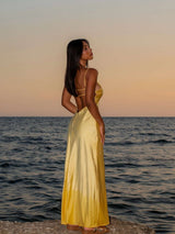 Elegant Maxi Dress with Spaghetti Straps image 2
