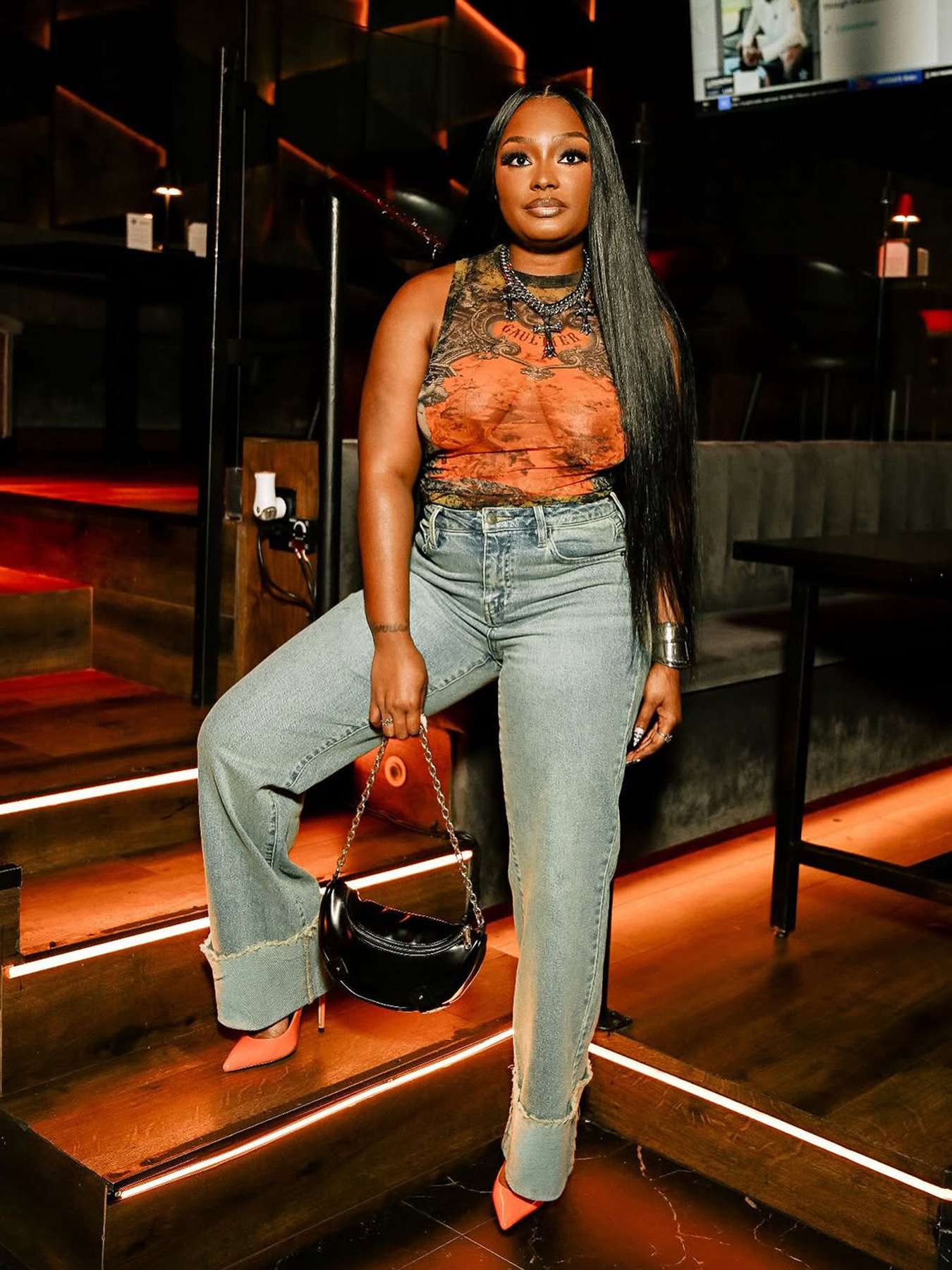 High-Waisted Wide Leg Vintage Jeans image 3