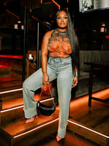 High-Waisted Wide Leg Vintage Jeans image 3