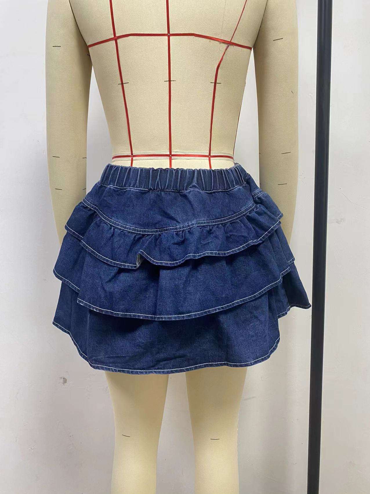 Tiered Ruffle Mini Skirt image 4