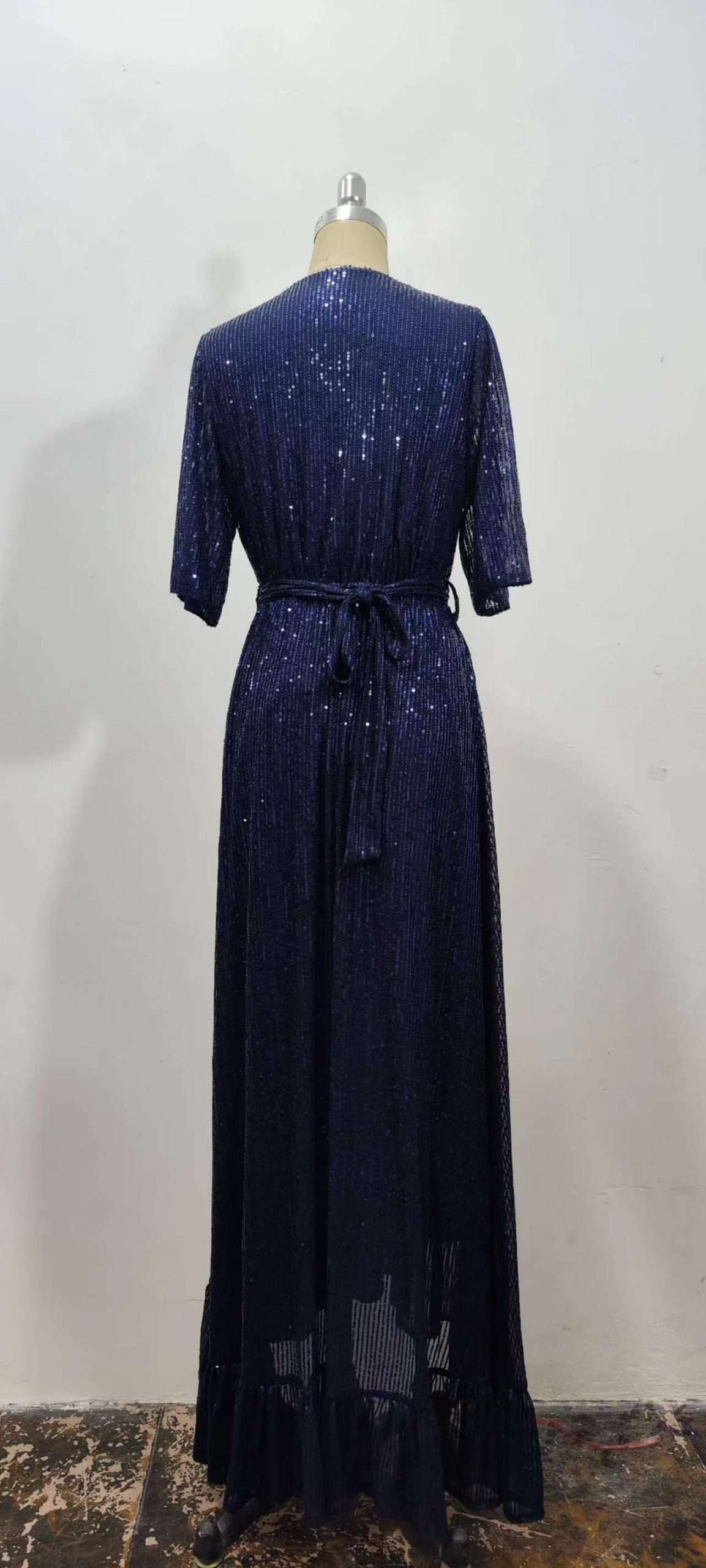 Sequin Dress Half Sleeves Cocktail Dress image 4