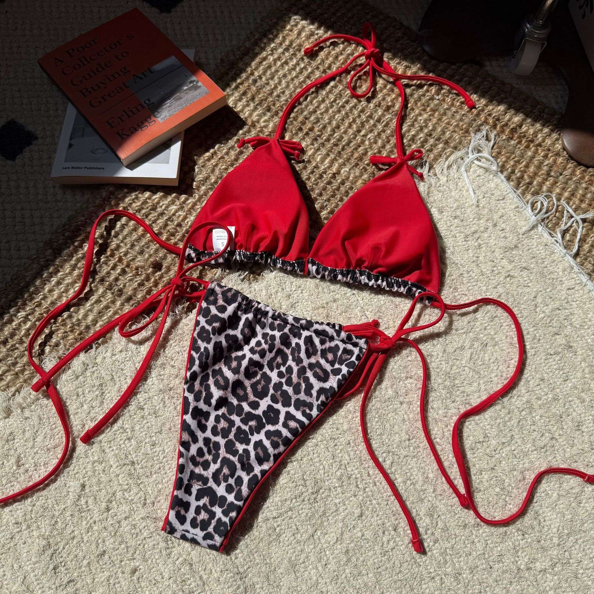 Leopard Print Tie-Side Bikini image 5