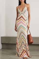 Colorful Chevron Maxi Dress image 5