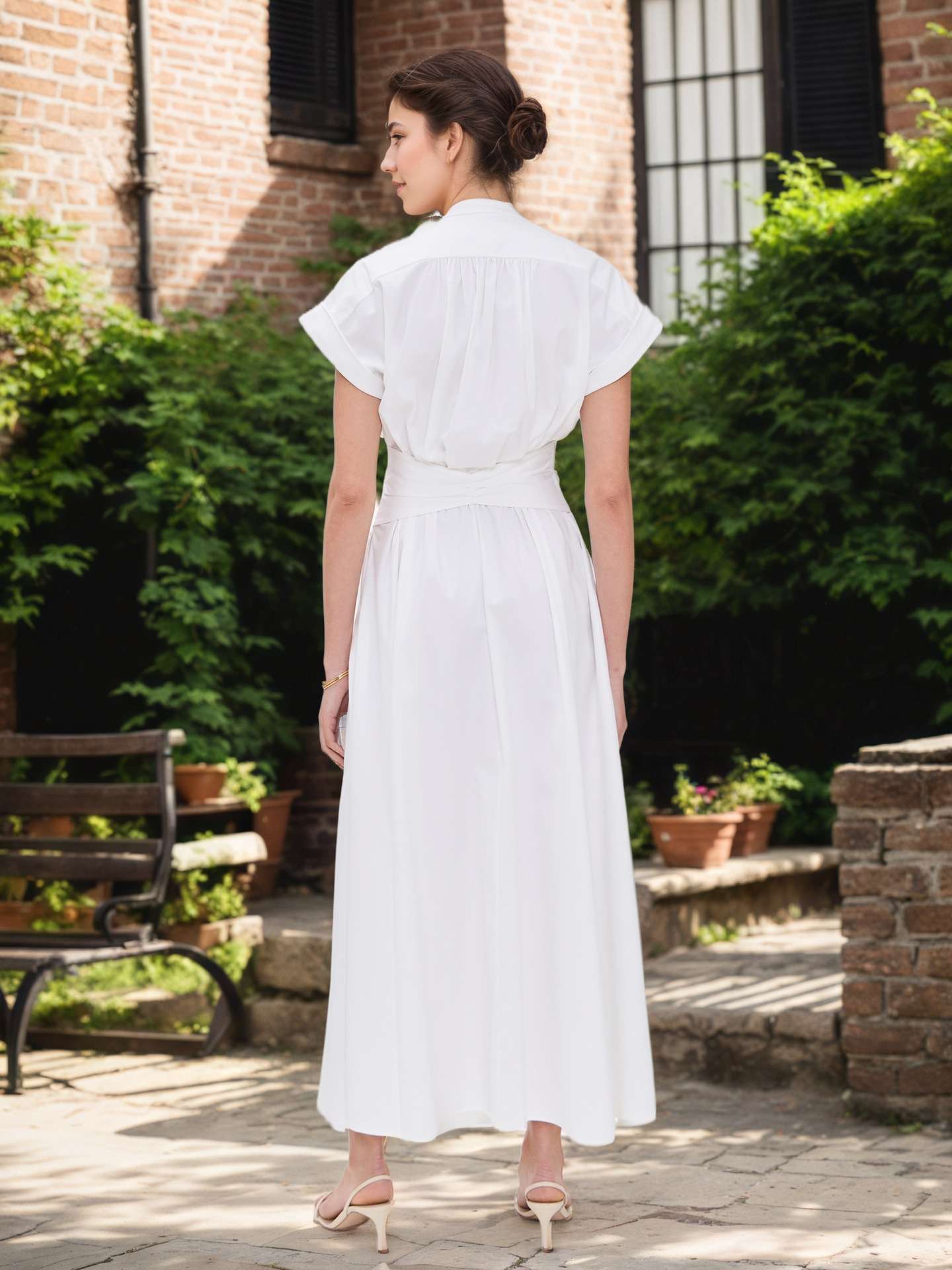 Sleeveless Maxi Dress with Belt Accent image 2