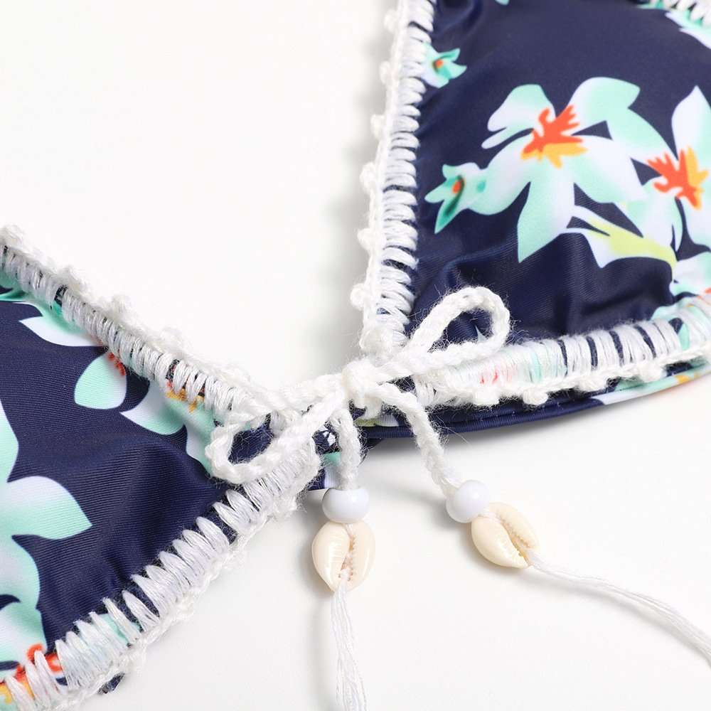 Printed Sexy Halter 2 Pieces Swimsuit image 5