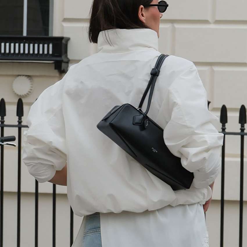 Oversized High-Neck Windbreaker Jacket image 4