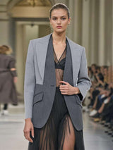 Colorblock Buckle Long Sleeve Blazers image 0