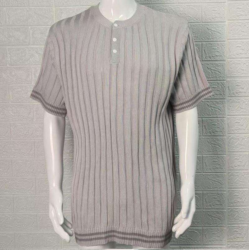 Ribbed Short-Sleeve Polo Shirt image 2