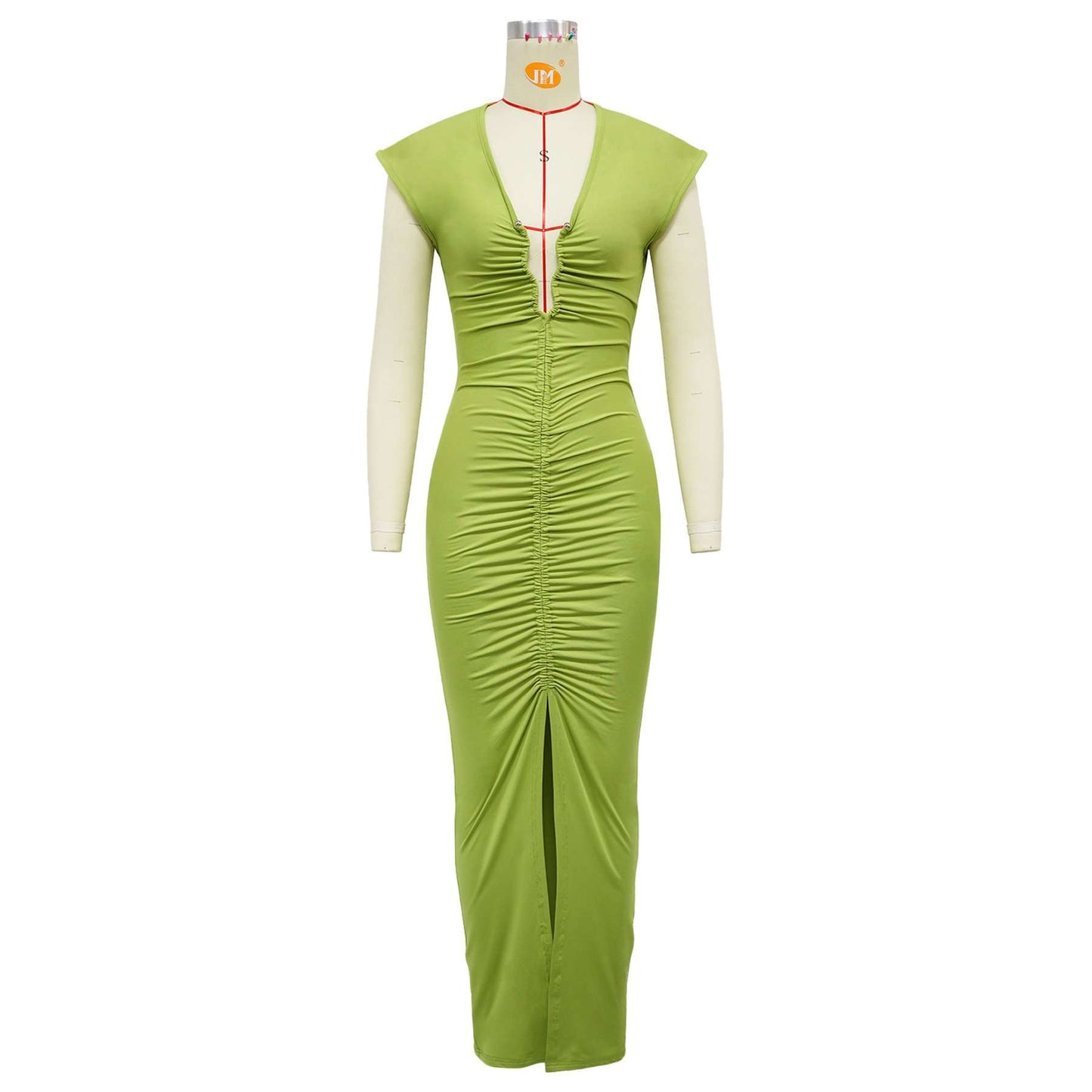 Ruched Slit Gown image 4