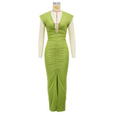 Ruched Slit Gown image 4
