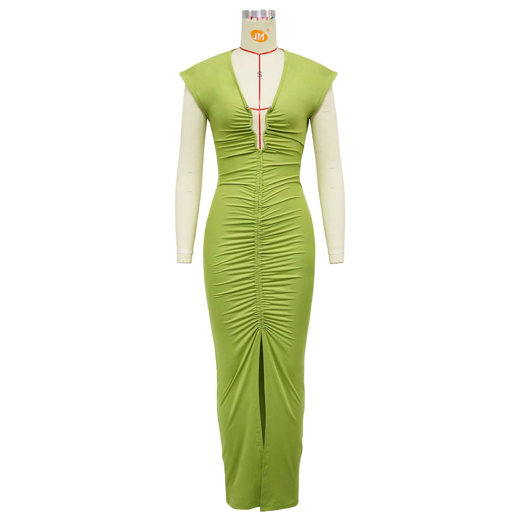 Ruched Slit Gown image 4