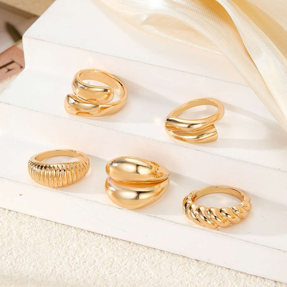 Bold Gold Statement Rings Collection image 0