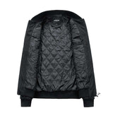 Stand Collar Jacket Double Zipper Pocket image 3