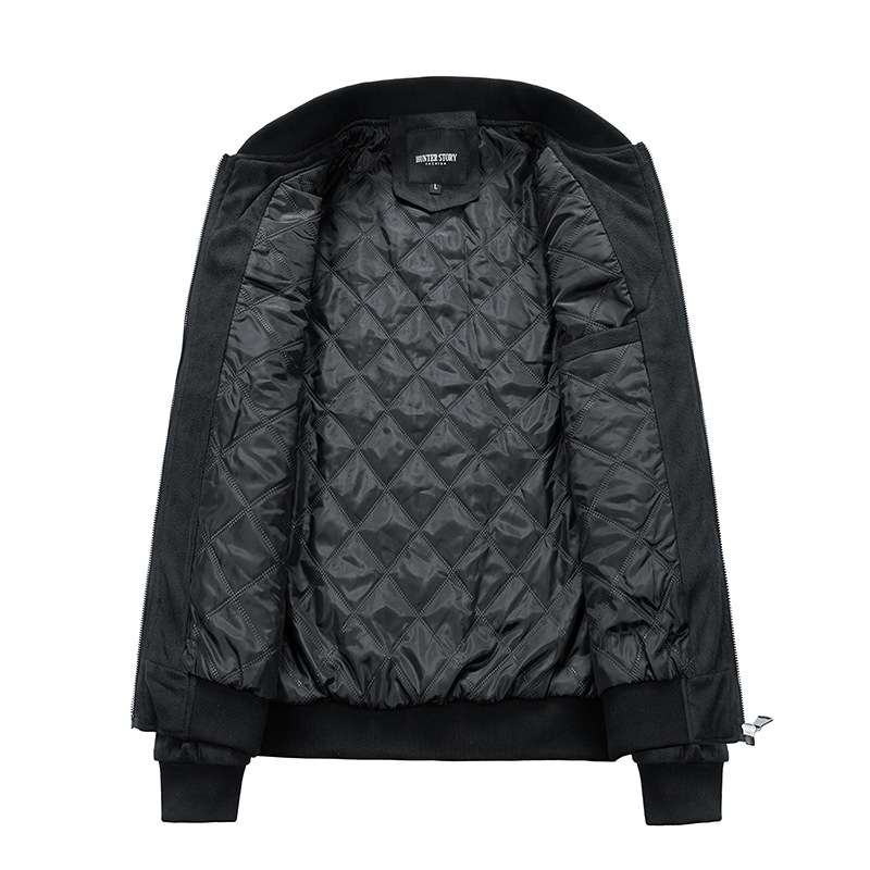 Stand Collar Jacket Double Zipper Pocket image 3