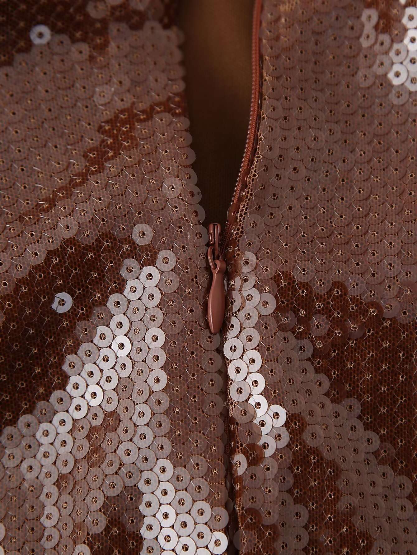 Sequin Spaghetti Strap Evening Dress image 4