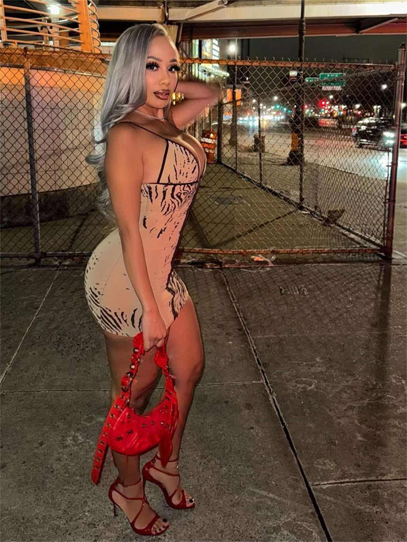 Zebra Print Mini Dress image 3