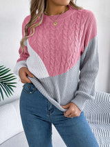 Knit Long Sleeve Pullover Sweater image 1