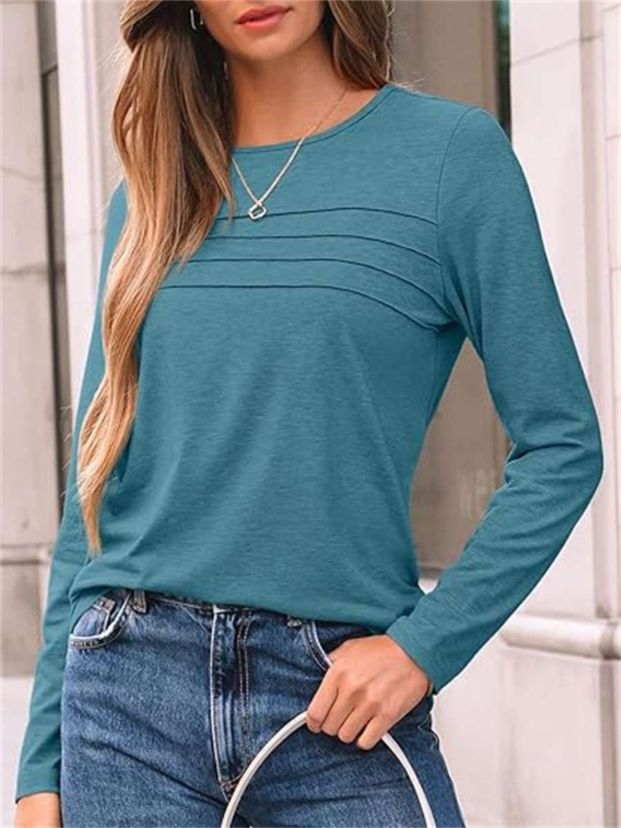 Long-Sleeve Top with Seam Details image 6