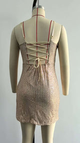 Elegant Sequin Party Dress with Side Slit image 7