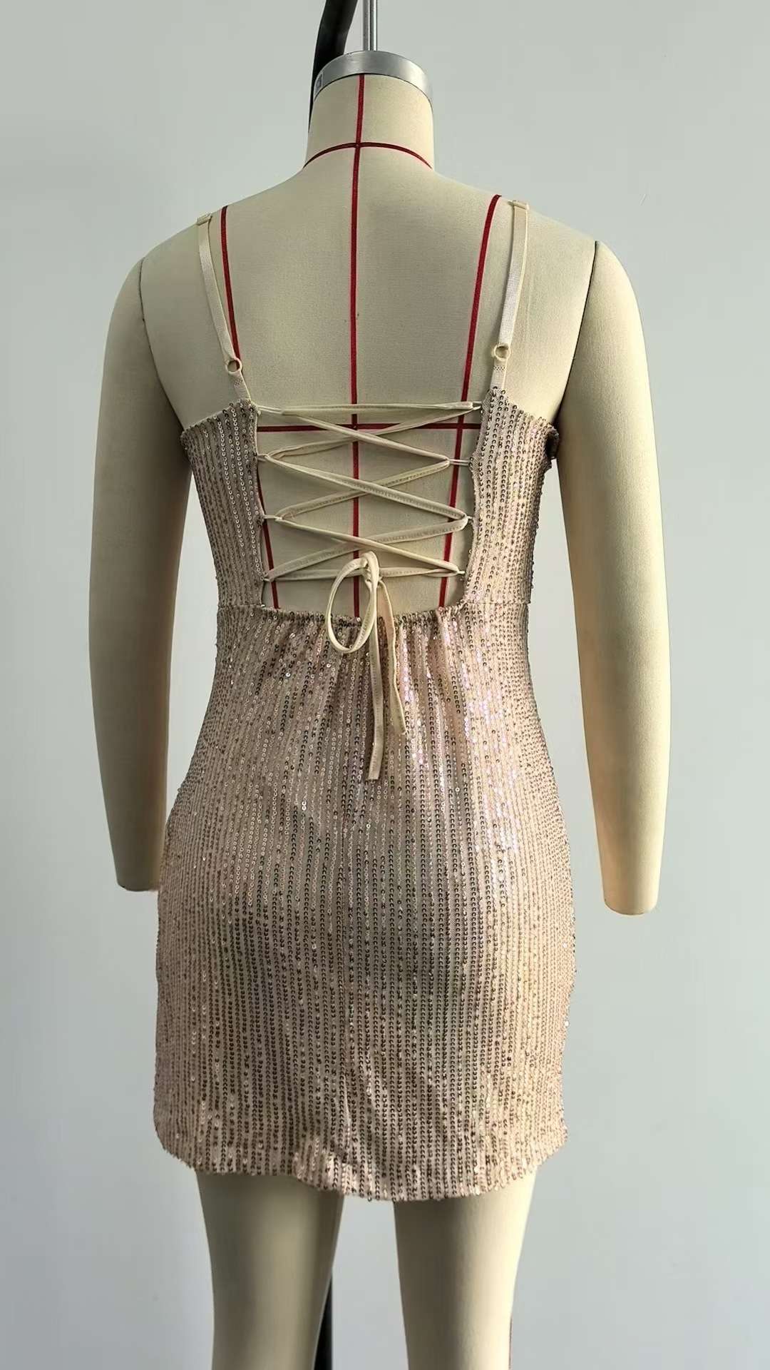 Elegant Sequin Party Dress with Side Slit image 7