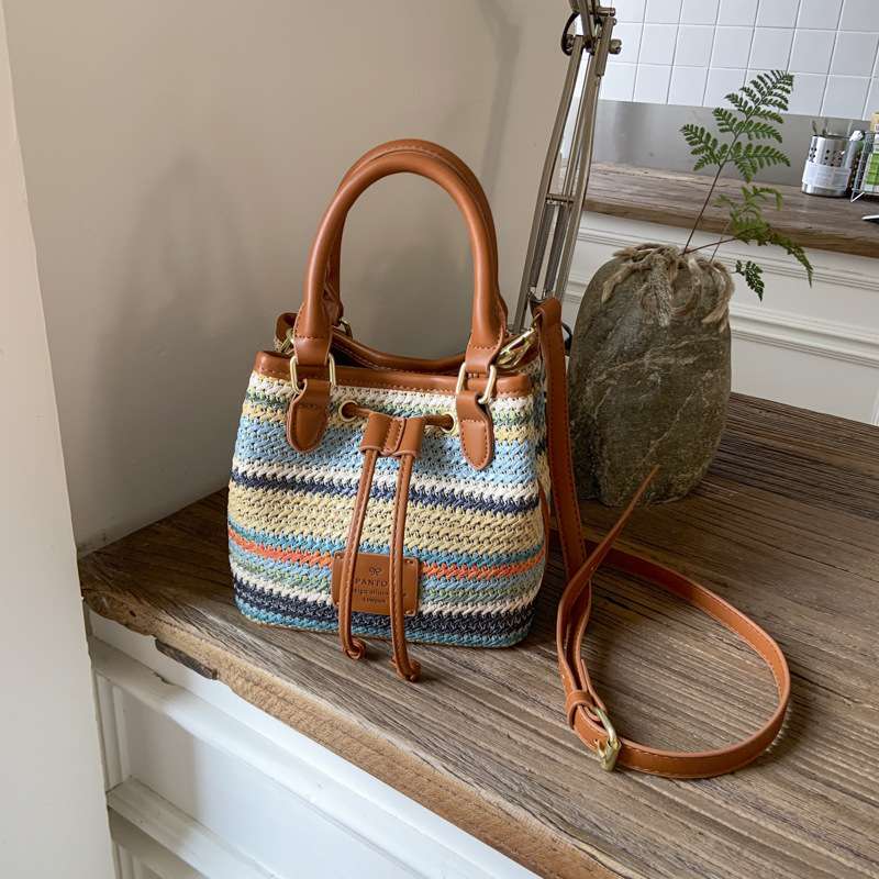 Colorful Crochet Strand Tote Bag image 0