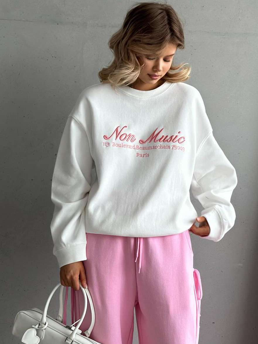 Versatile Casual Round Neck Sweatshirt image 4