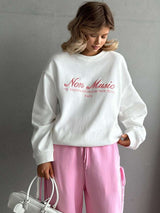 Versatile Casual Round Neck Sweatshirt image 4