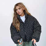 Puffer Jacket with Floral Print image 5