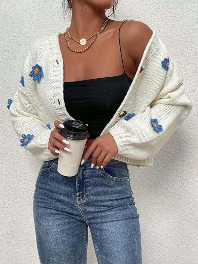 Casual Autumn Winter Cardigan Sweater image 2