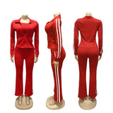 Stylish 3 Piece Athletic Tracksuit with Stripe Details image 4
