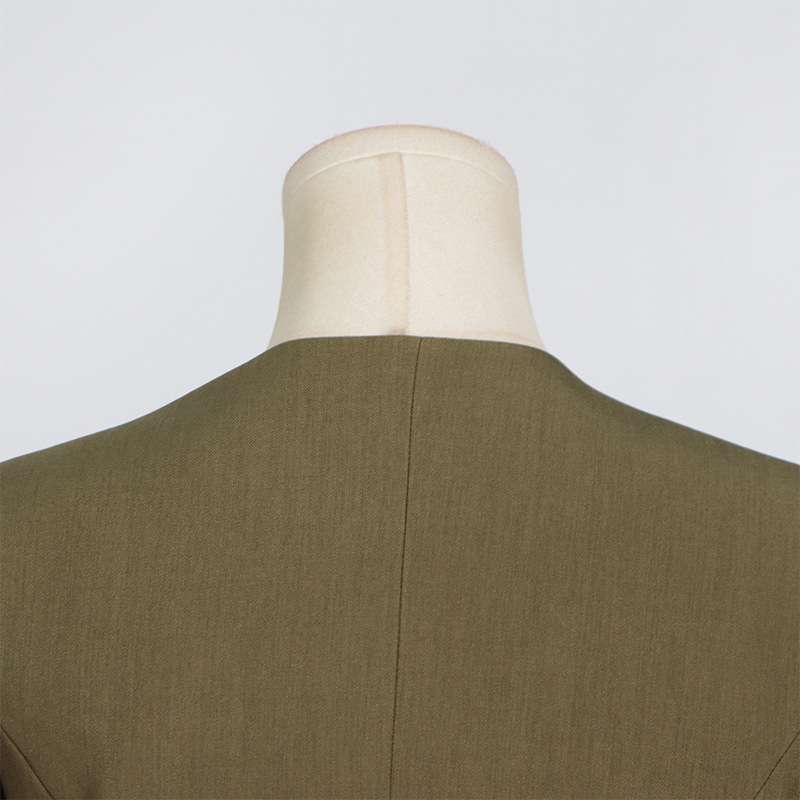 Solid Color With Belt Long Sleeve Blazers image 8