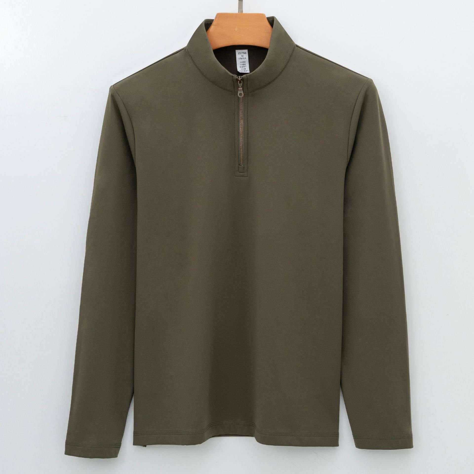 Oversized Fit Sweatshirt with Zip - M, Herbal Green image