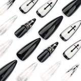 Gothic Stiletto Nail Art image 3