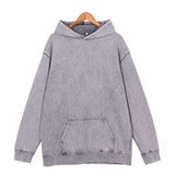 Oversized Sweatshirt Loose Long Sleeve Pullovers - L, Grey image