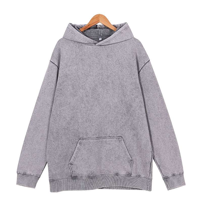 Oversized Sweatshirt Loose Long Sleeve Pullovers - L, Grey image