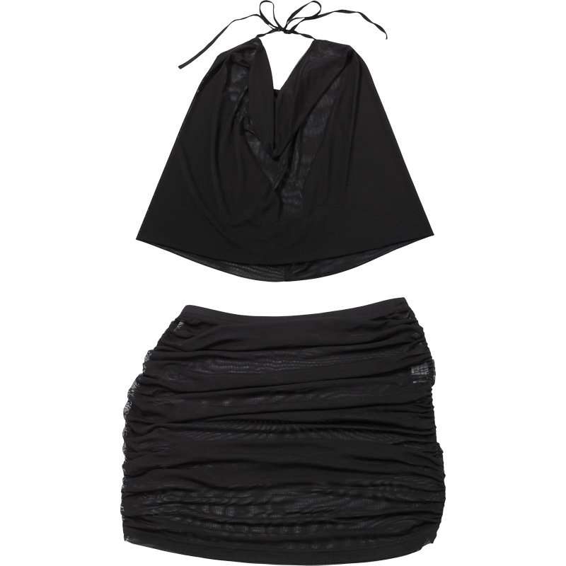 Halter Neck Crop Top and Mini Skirt Set image 7