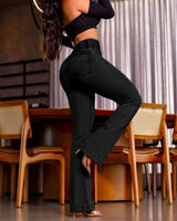 High-Waisted Flared  Jeans image 1