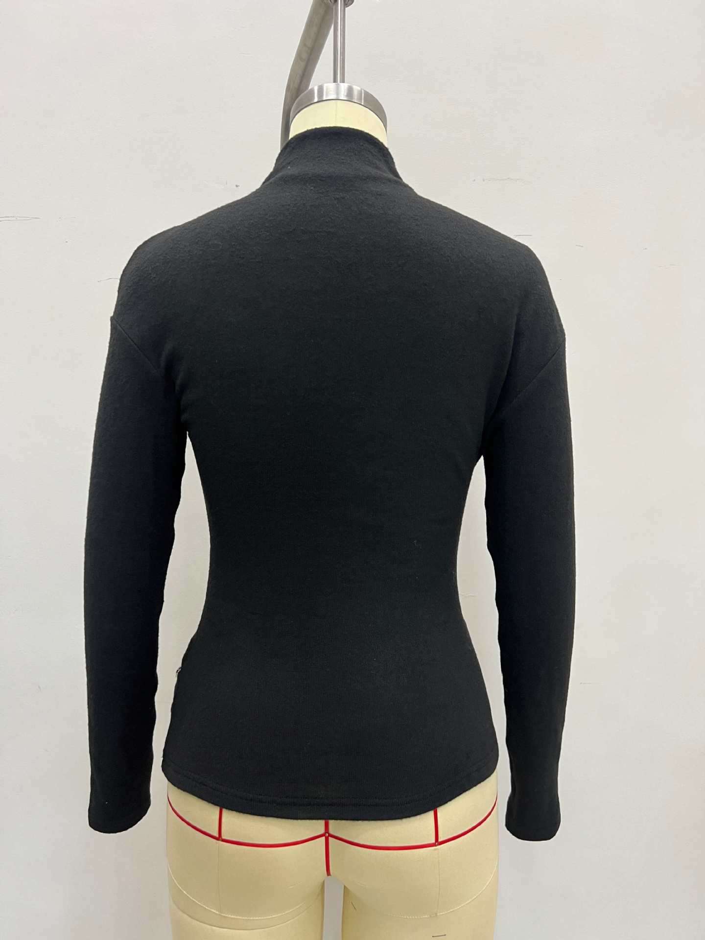 Long Sleeve Top with Decorative Buttons image 4