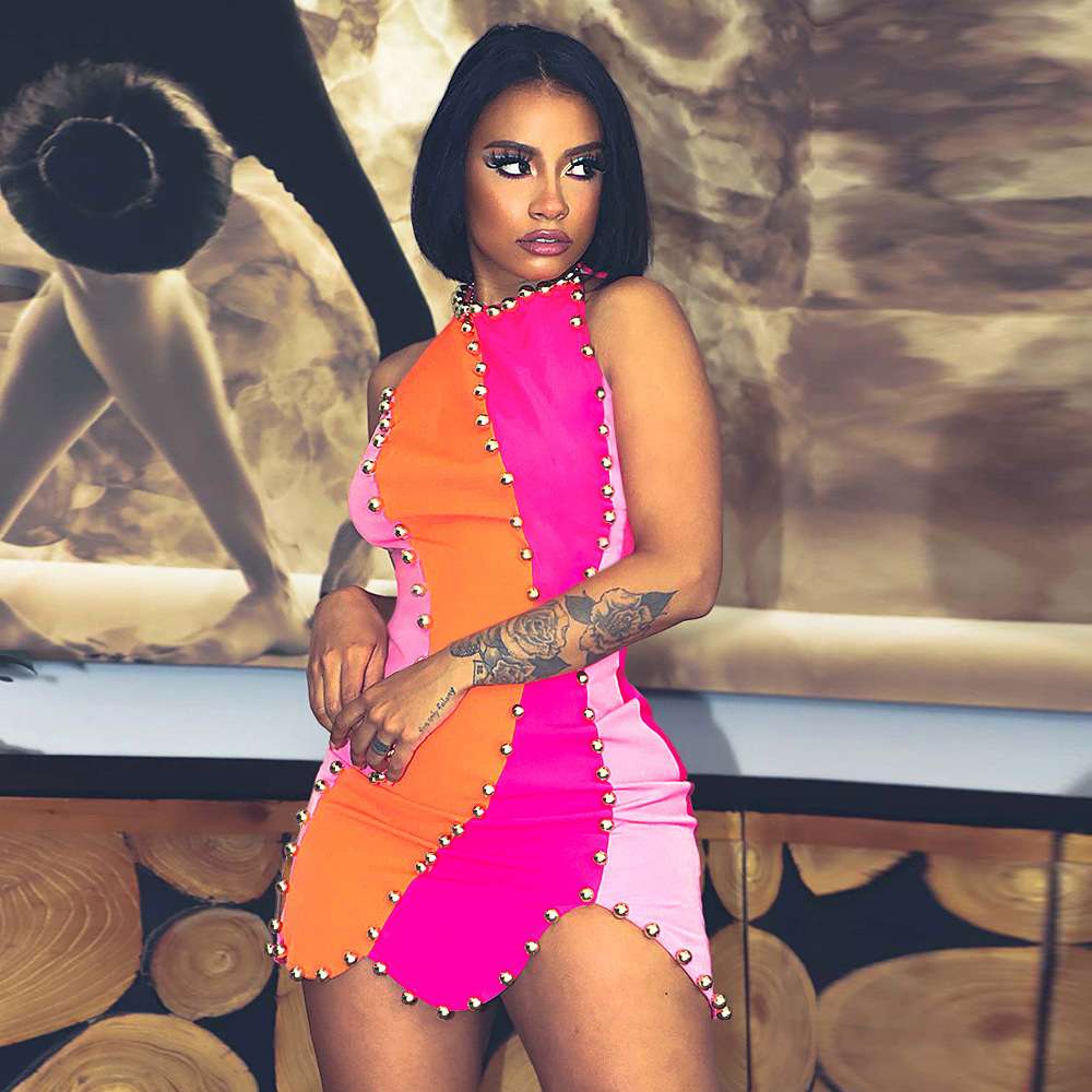 Color Block Sleeveless Bodycon Dress image 5