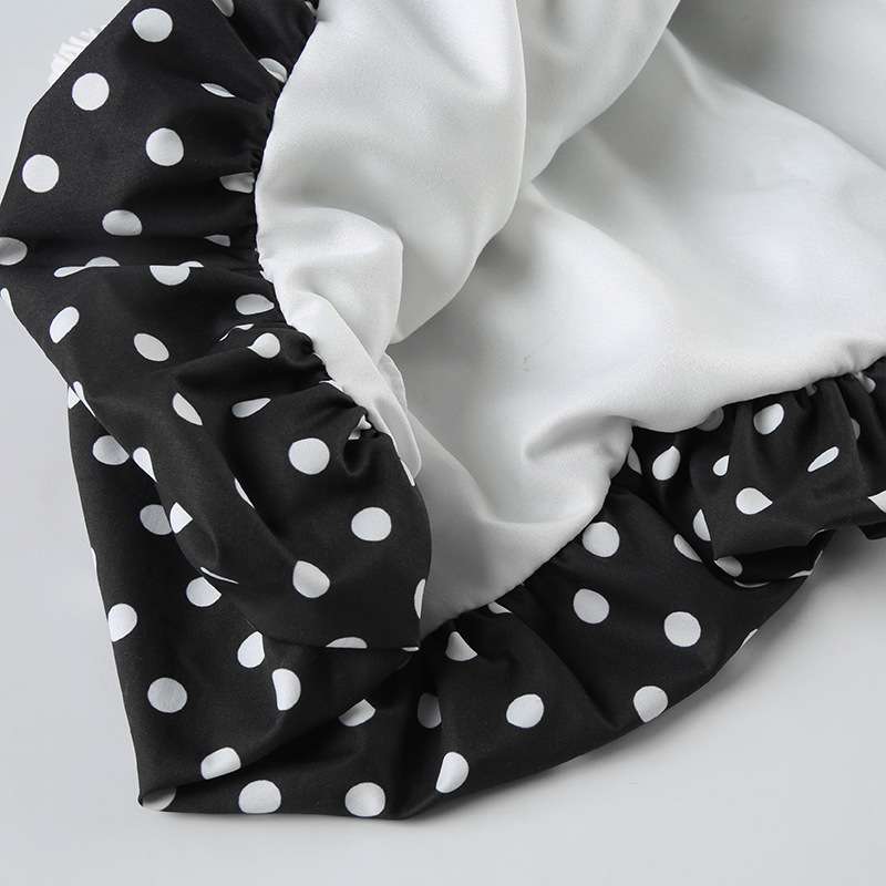 Polka Dot Ruffled Skirt with Elastic Waist image 5