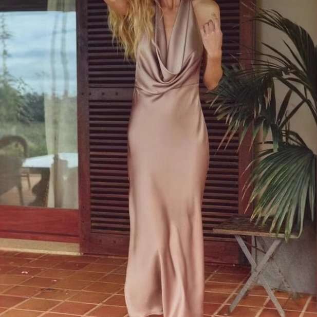 Cowl Neck Slip Dress image 0