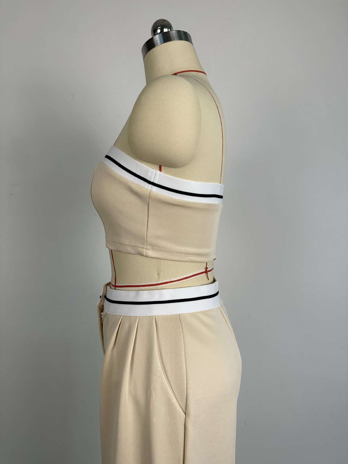 Sporty Two-Piece Tube Top & Pants Set image 6