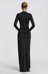 Cut-Out Maxi Dress with Long Sleeves image 3