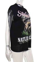 Graphic Print Sleeveless Loose Fit Fashion Top image 4