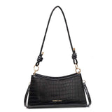 Croc Textured Shoulder Bag