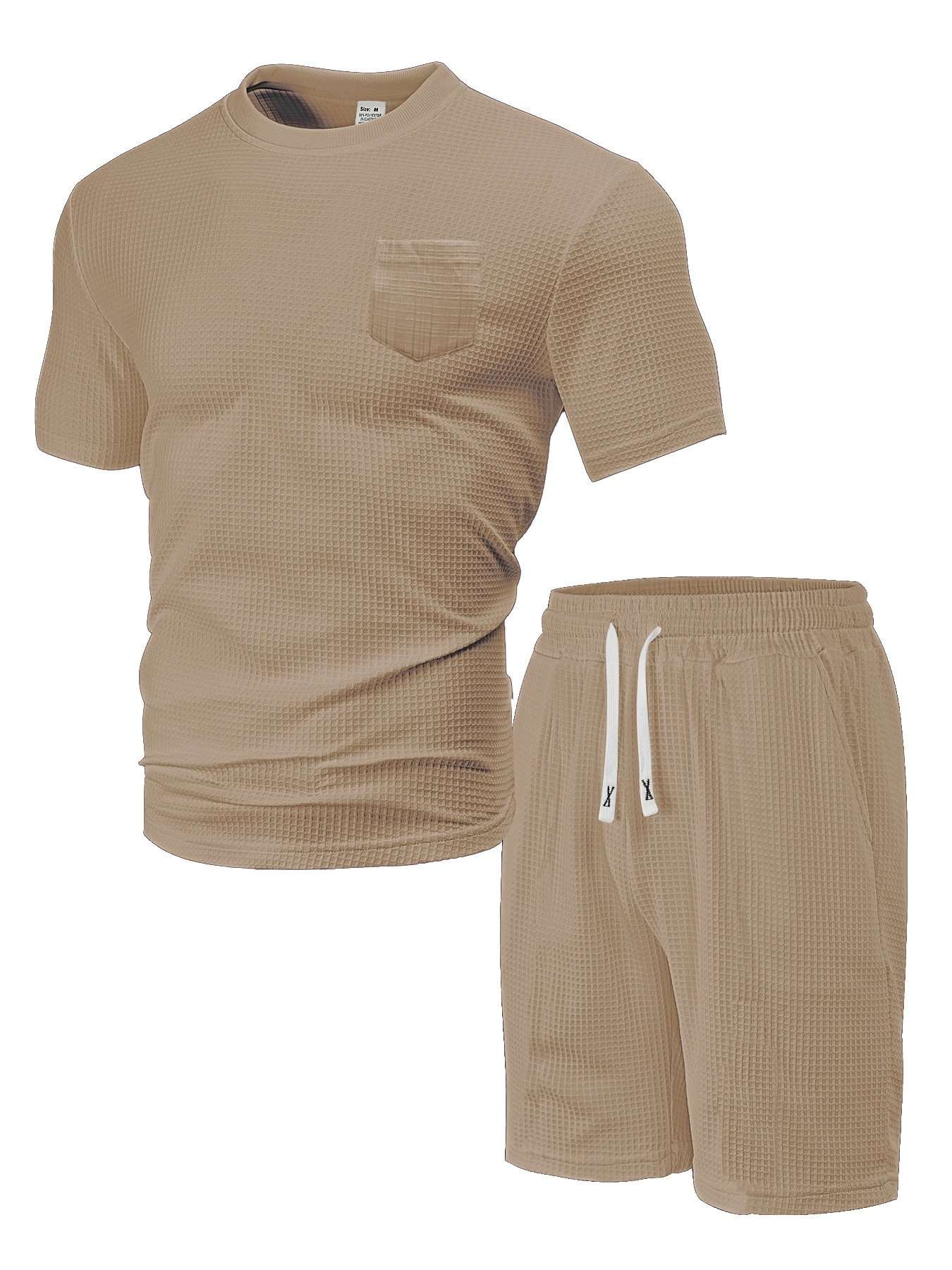 Textured Beach Set - M, Beige image