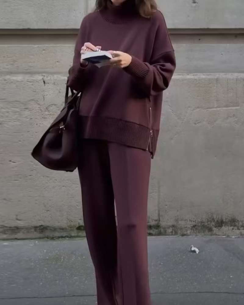 Lounge Set with Oversized Sweater & Trousers image 1