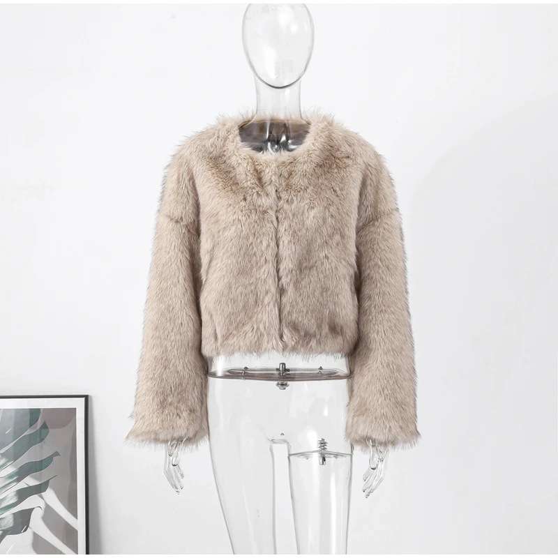 Faux Fur Mink Short Jacket image 6