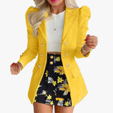 Elegant Ombre Blazer - M, Yellow image